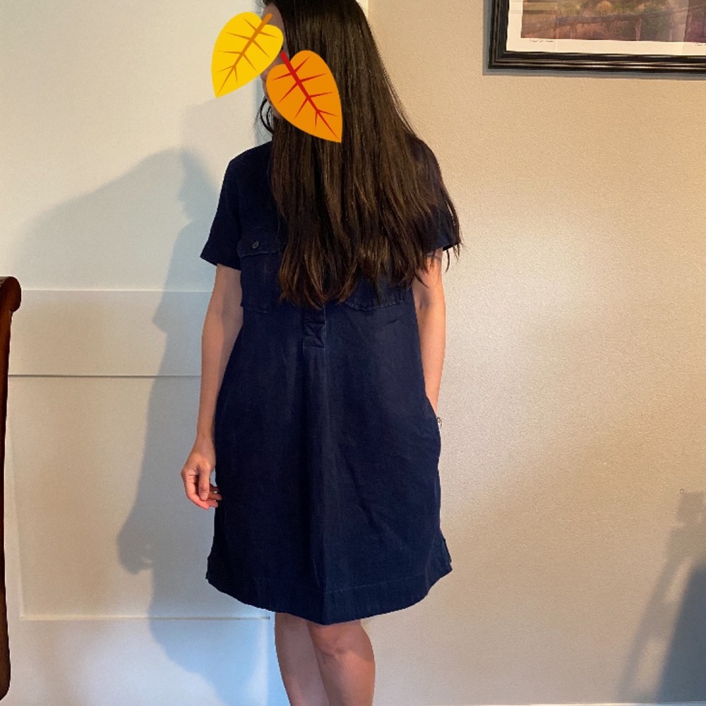 TOAST Indigo Denim Shirt Dress size S